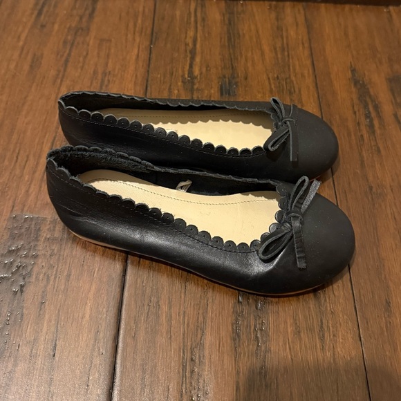 H&M Girls Leather Classic Black Ballet Flats - Picture 3 of 4